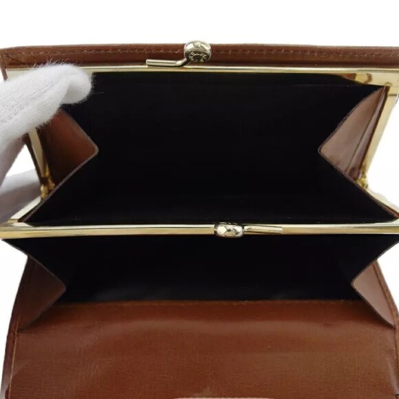 Celine Bi -fold Wallet Macadam Beige Canvas x Leather Authentic USED - Picture 7 of 10